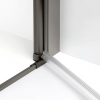 NEW TRENDY Kabina prysznicowa 100x70 New Soleo Gunmetal Brushed, Drzwi składane, podwójne K-2253
